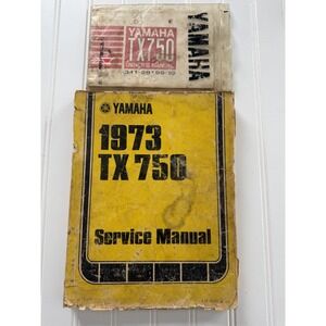 1973 Yamaha TX 750 Original Service Manual Book With Owners Manual
